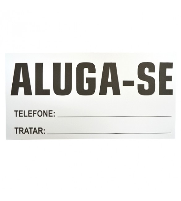 Impresso Administrativo Cartaz  ALUGA-SE - Pct.c/10 unid.